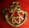 MM192, 63rd Halifax Rifles Collar Badge 1907-33